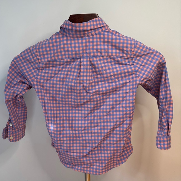 Toddler Boys Vineyard Vines On The Go Gingham Button Down Shirt. Size 3T - Picture 5 of 5